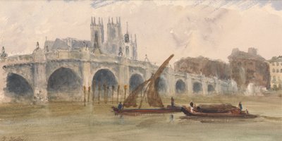 Westminster Bridge och Abbey av Thomas Hollis
