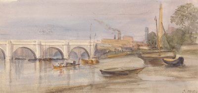 Westminster Bridge från Lambeth Shore av Thomas Hollis