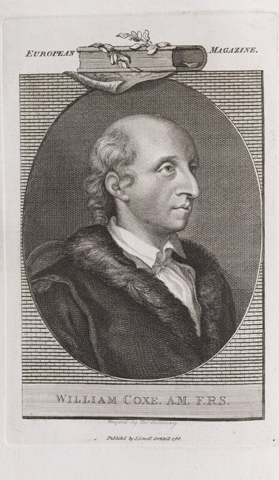 Porträtt av William Coxe 1748-1828, 1786. av Thomas Holloway