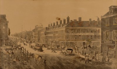 Broadway, New York, 1836 (med Webb