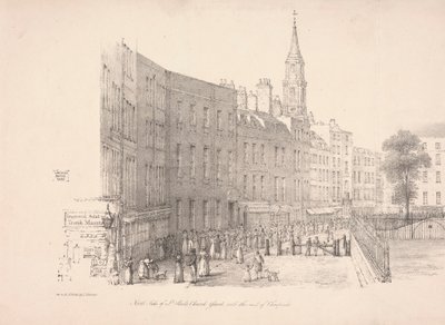 Norra sidan av St. Pauls kyrkogård av Thomas Horner
