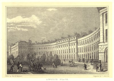 Ainslie Place (gravyr) av Thomas Hosmer (after) Shepherd