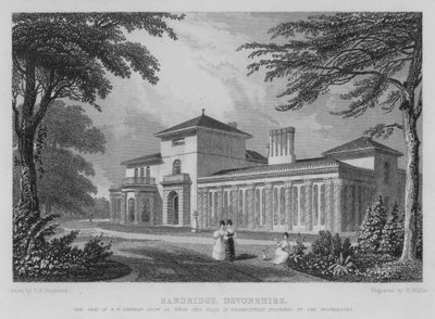 Sandridge, Devonshire (gravyr) av Thomas Hosmer (after) Shepherd