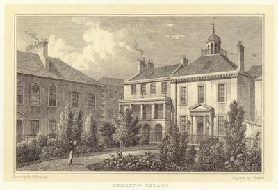 Surgeon Square (gravyr) av Thomas Hosmer (after) Shepherd