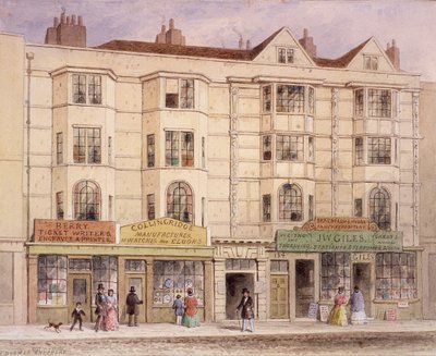 Aldersgate Street, London, 1851 av Thomas Hosmer Shepherd