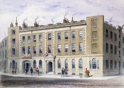 Apothecaries Lane, 1855 (wc på papper) av Thomas Hosmer Shepherd