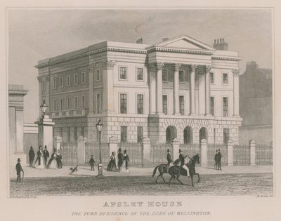 Apsley House, Hyde Park Corner, London, residenset för hertigen av Wellington av Thomas Hosmer Shepherd
