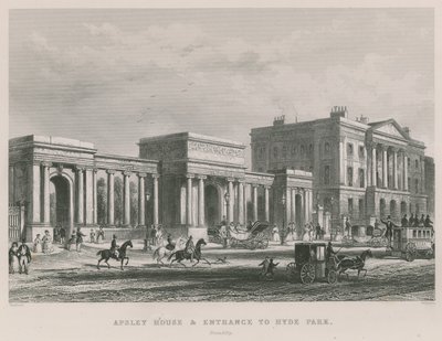 Apsley House och ingången till Hyde Park av Thomas Hosmer Shepherd
