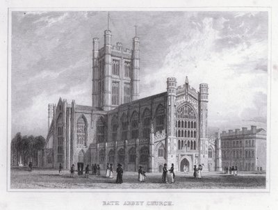 Bath Abbey Church (gravyr) av Thomas Hosmer Shepherd