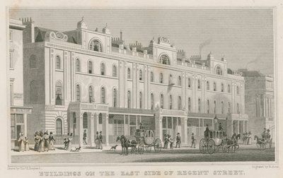 Byggnader på östra sidan av Regent Street, London av Thomas Hosmer Shepherd