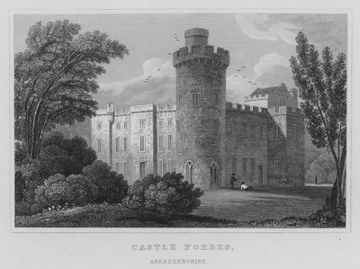 Castle Forbes, Aberdeenshire (gravyr) av Thomas Hosmer Shepherd