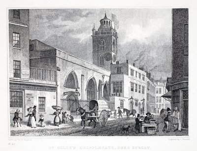Church of St Giles, Cripplegate, från puben "London and it