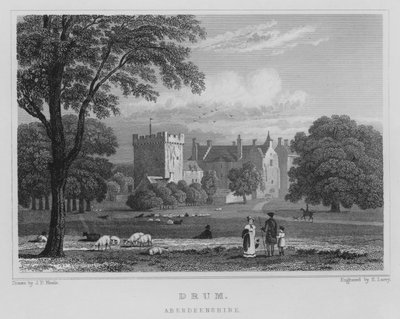 Drum, Aberdeenshire (gravyr) av Thomas Hosmer Shepherd