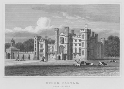 Dunse Castle, Berwickshire (gravyr) av Thomas Hosmer Shepherd