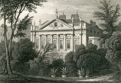 Earl Spencers hus, Green Park, 1829 av Thomas Hosmer Shepherd