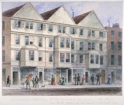 Fetter Lane, City of London, 1855 av Thomas Hosmer Shepherd