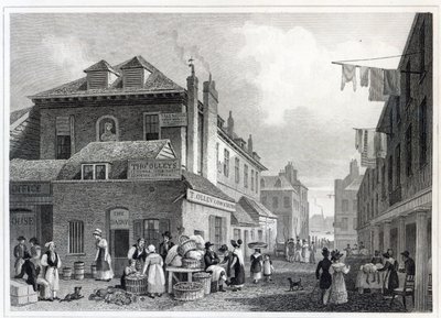 Hungerford Market, Strand, graverad av Thomas Barber, 1830 av Thomas Hosmer Shepherd