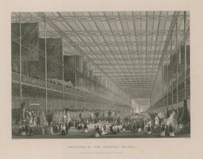 Interiör av Crystal Palace (gravyr) av Thomas Hosmer Shepherd