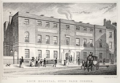 Lock Hospital, Hyde Park Corner, från puben "London and it