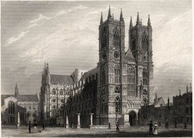 London, utsikt över Abbey of Westminster av Thomas Hosmer Shepherd