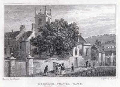 Maudlin Chapel, Bath (gravyr) av Thomas Hosmer Shepherd