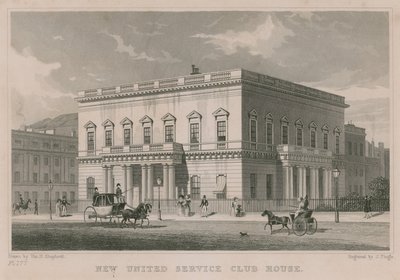 New United Service Club House, London av Thomas Hosmer Shepherd