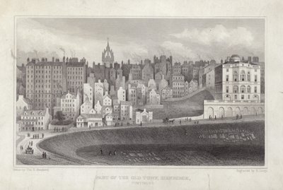 En del av Gamla Stan i Edinburgh av Thomas Hosmer Shepherd