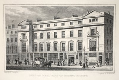 En del av West Side of Regent Street, från puben "London and it