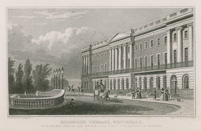 Richmond Terrace i Whitehall av Thomas Hosmer Shepherd