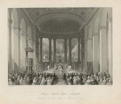 Romersk-katolska kyrkan i Moorfields av Thomas Hosmer Shepherd