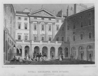 Royal Exchange, High Street, Edinburgh (gravyr) av Thomas Hosmer Shepherd