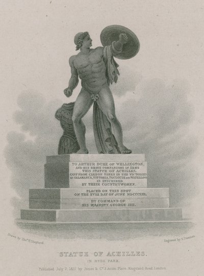 Staty av Achilles i Hyde Park, London av Thomas Hosmer Shepherd
