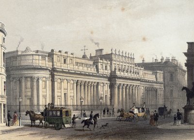 Bank of England, graverad av Louis-Jules Arnout (1814-68), pub. 1854 av E. Gambart und Co. (litografi) av Thomas Hosmer Shepherd