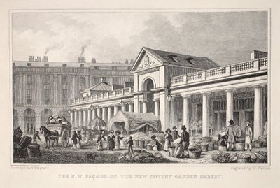 N.W. Fasad på New Covent Garden Market, från puben "London and it