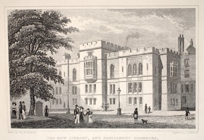 The New Library, and Parliament Chambers, från puben "London and it