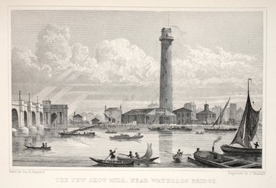 The New Shot Mill, nära Waterloo Bridge, från puben "London and it