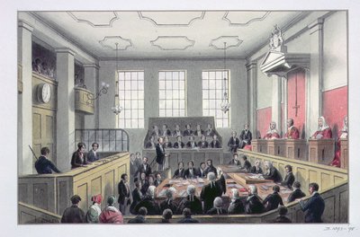 The Old Bailey, London (interiör) av Thomas Hosmer Shepherd