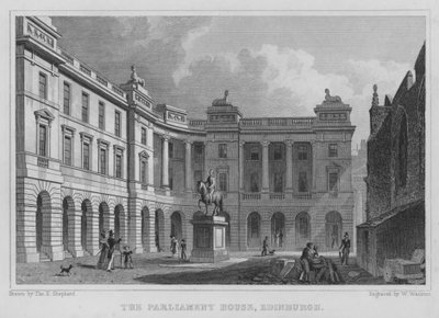 The Parliament House, Edinburgh (gravyr) av Thomas Hosmer Shepherd