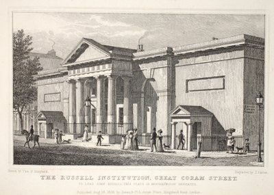 Russell Institution, Great Coram Street, från puben "London and it