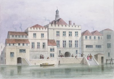 Utsikt över Old Fishmongers Hall, 1650 av Thomas Hosmer Shepherd