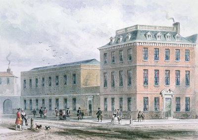 Utsikt över Soho Square och Carlisle House av Thomas Hosmer Shepherd