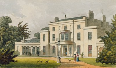 Wimbledon House, från Ackermanns "Repository of Arts", publicerad 1826. av Thomas Hosmer Shepherd