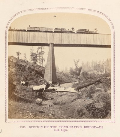Sektion av Long Ravine-bron av Thomas Houseworth