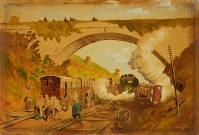 Järnvägsolycka vid Flax Bourton av Thomas Howard Harker