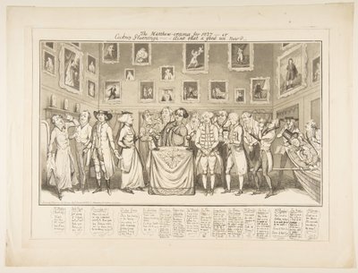 Matthew-orama för 1827-eller Cockney Gleanings,-är det inte bra nu, 26 mars 1827. av Thomas Howell Jones