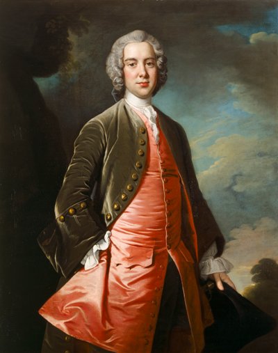 Abraham Acworth Esq. c.1745 (olja på duk) av Thomas Hudson