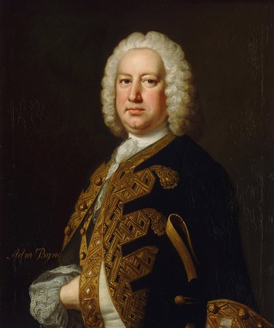Porträtt av amiral John Byng av Thomas Hudson