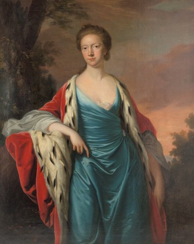 Prinsessan Mary av Storbritannien 1723-1772, landgravin av Hessen-Kassel, 1750-talet. av Thomas Hudson