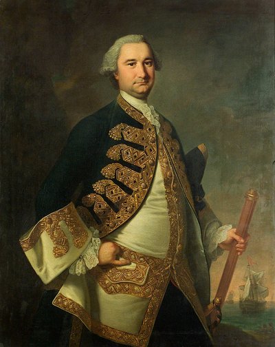 Konteramiral Richard Tyrrell (1716/7-1766) av Thomas Hudson
