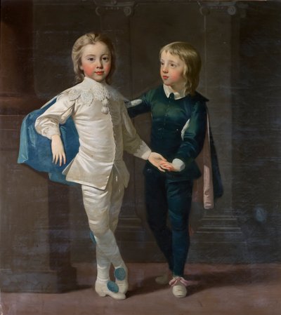 Sir Edward Hulse, 3:e baronet och hans bror Samuel Hulse, ca 1758 av Thomas Hudson